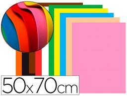 Goma EVA Liderpapel 50x70cm. 60g/m² espesor 1,5mm colores surtidos